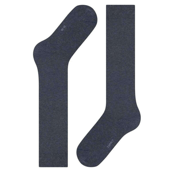 Esprit Navy Basic Pure Knee High Socks
