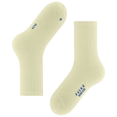 Falke Beige Run Rib Crew Socks