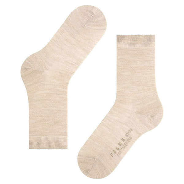 Falke Beige Softmerino Socks