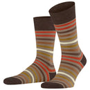 Falke Beige Tinted Stripe Socks