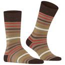 Falke Beige Tinted Stripe Socks