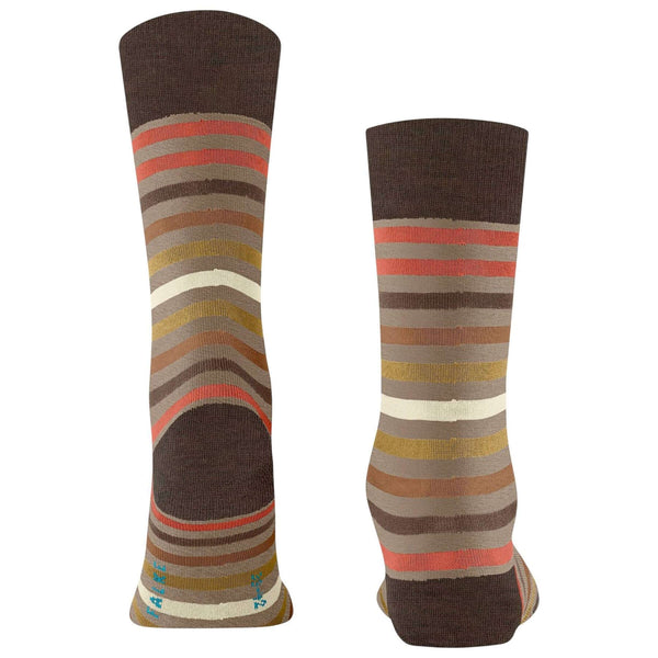 Falke Beige Tinted Stripe Socks