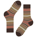 Falke Beige Tinted Stripe Socks