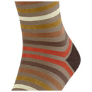 Falke Beige Tinted Stripe Socks