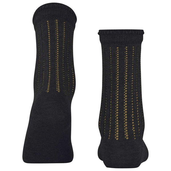 Falke Black Eyelet Socks