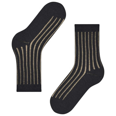 Falke Black Eyelet Socks