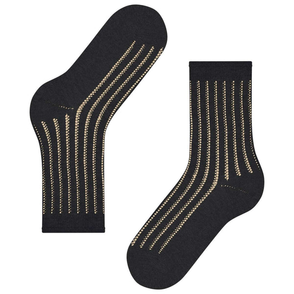 Falke Black Eyelet Socks