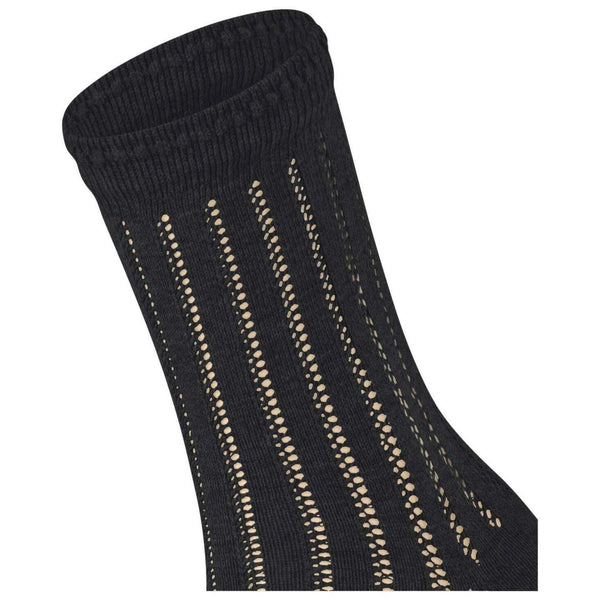Falke Black Eyelet Socks