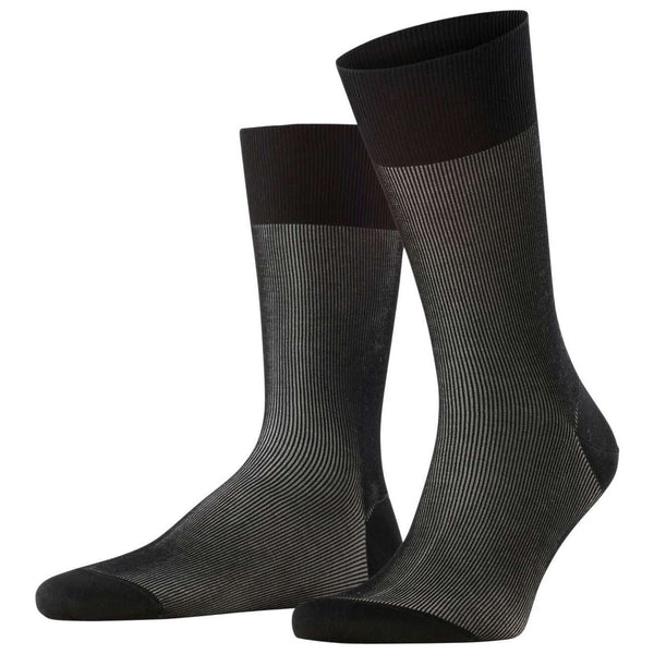 Falke Black Fine Shadow Socks