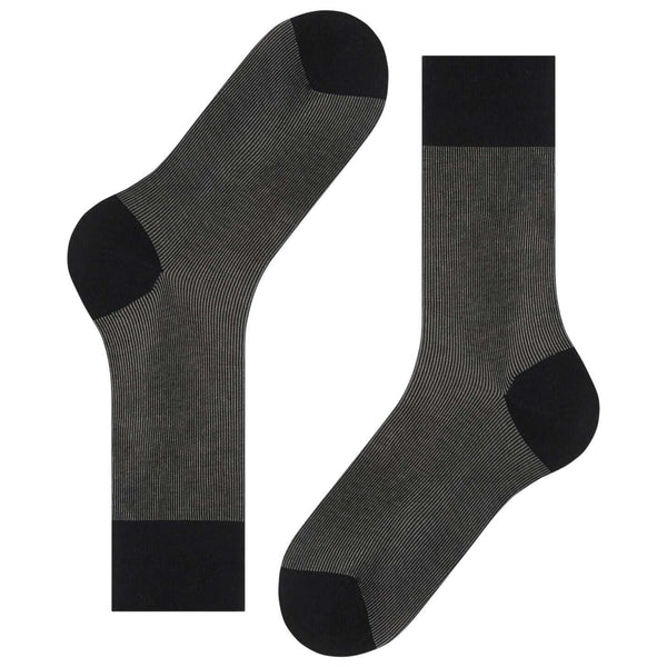 Falke Black Fine Shadow Socks