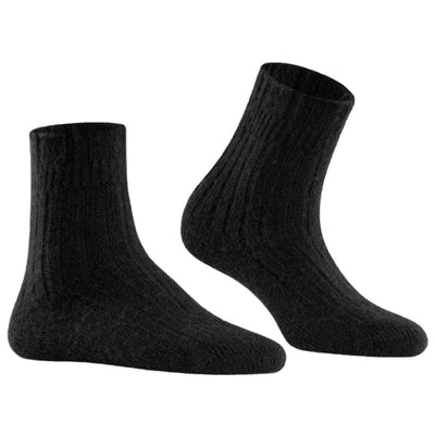 Falke Black Rib Bed Socks