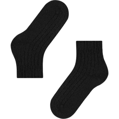 Falke Black Rib Bed Socks