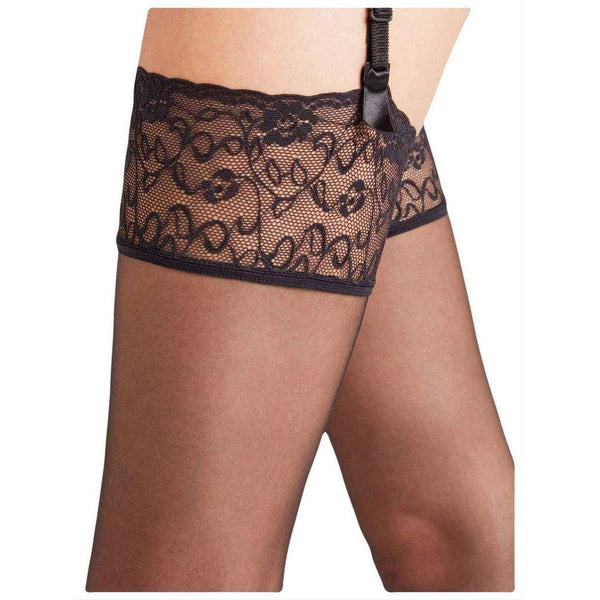 Falke Black Seidenglatt 15 Den Hold Up Transparent Stockings