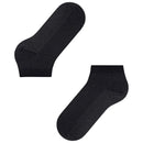 Falke Black Shiny Rib Sneaker Socks