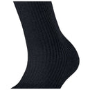 Falke Black Shiny Rib Socks