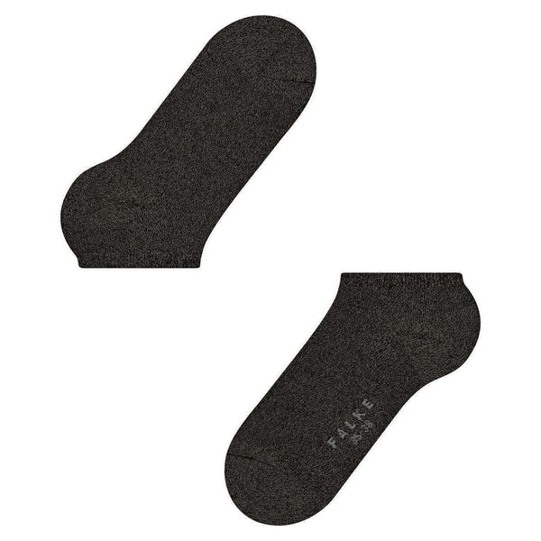 Falke Black Shiny Sneaker Socks