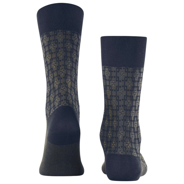 Falke Blue Artwork Tie Socks