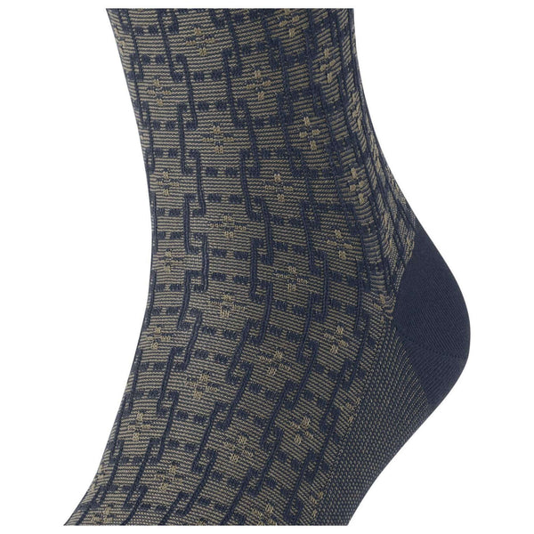 Falke Blue Artwork Tie Socks