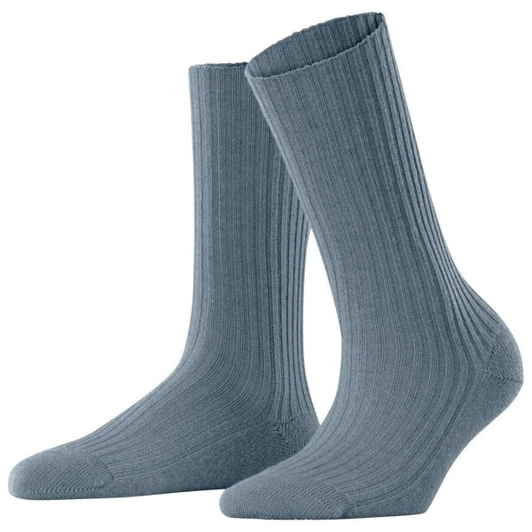 Falke Blue Cosy Wool Boot Socks