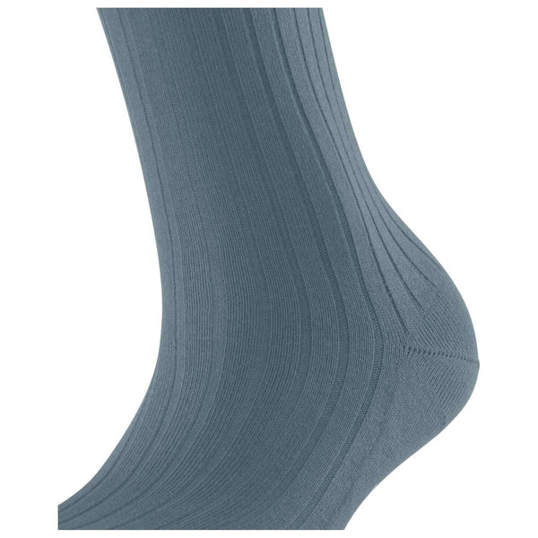 Falke Blue Cotton Rib Socks