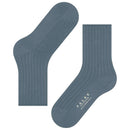 Falke Blue Cotton Rib Socks