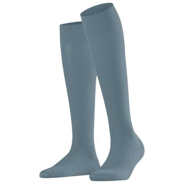 Falke Blue Cotton Touch Knee High Socks
