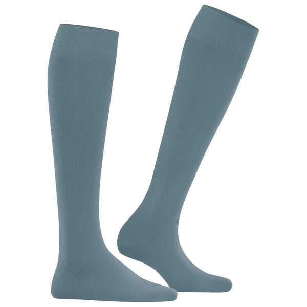 Falke Blue Cotton Touch Knee High Socks