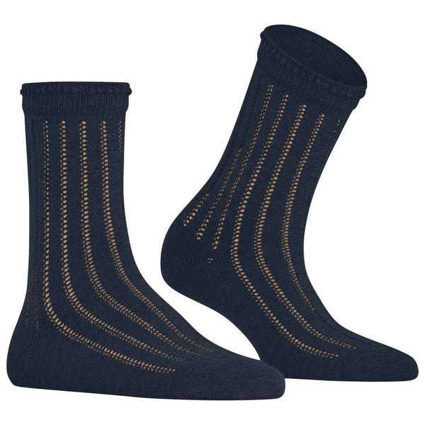Falke Blue Eyelet Socks