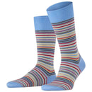 Falke Blue Microblock Socks