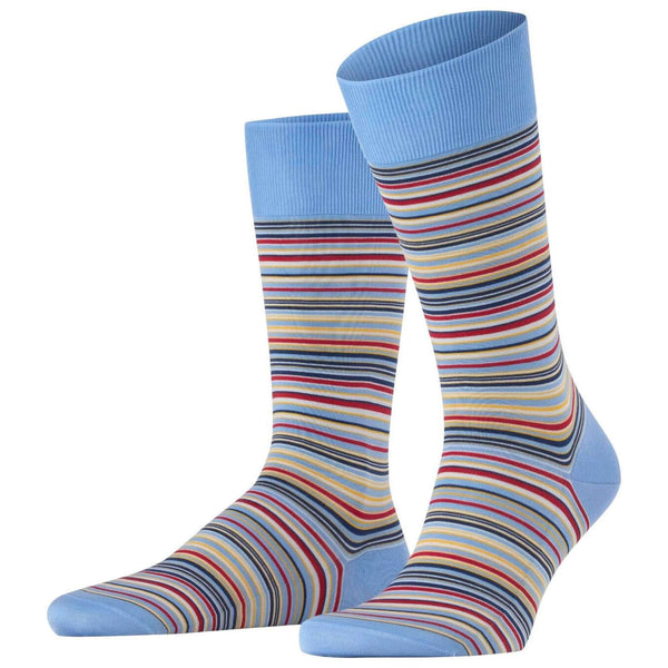 Falke Blue Microblock Socks