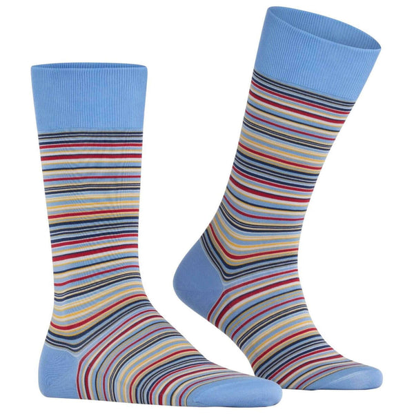 Falke Blue Microblock Socks