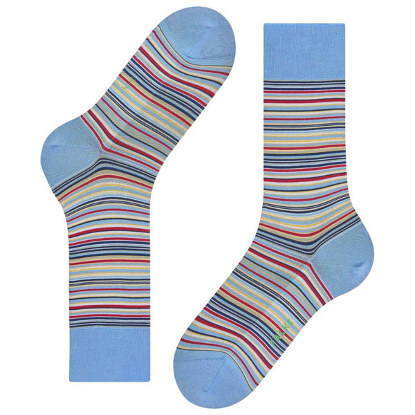 Falke Blue Microblock Socks