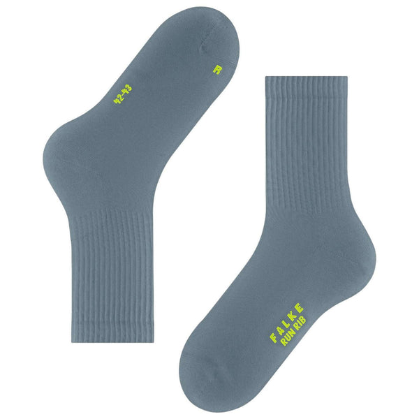 Falke Blue Run Rib Crew Socks
