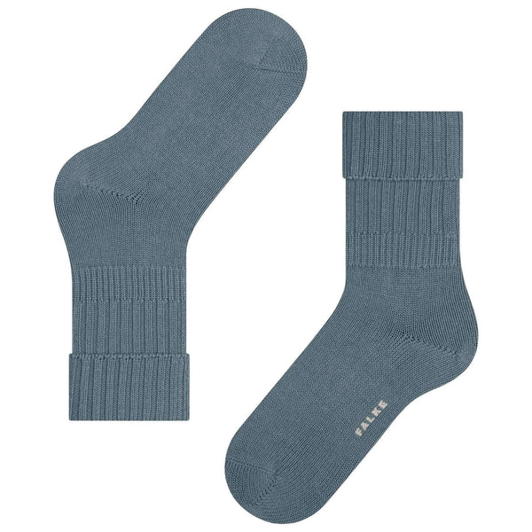 Falke Blue Striggings Rib Boot Socks