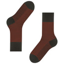 Falke Brown Airport Herringstripe Socks