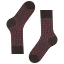 Falke Brown Artwork Tie Socks