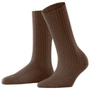 Falke Brown Cosy Wool Boot Socks