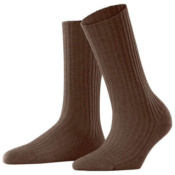 Falke Brown Cosy Wool Boot Socks