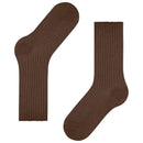 Falke Brown Cosy Wool Boot Socks