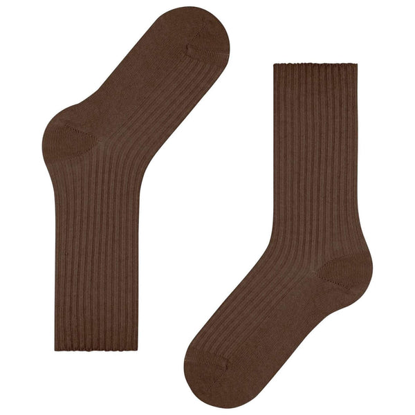 Falke Brown Cosy Wool Boot Socks