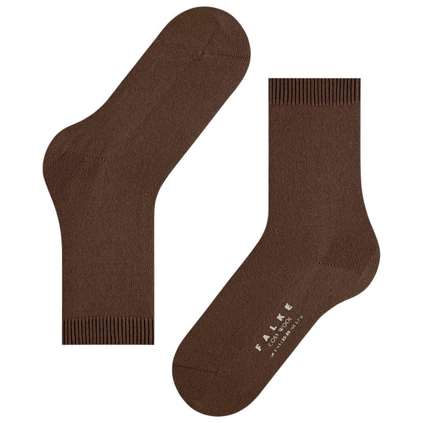 Falke Brown Cosy Wool Socks