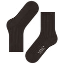 Falke Brown Cotton Rib Socks