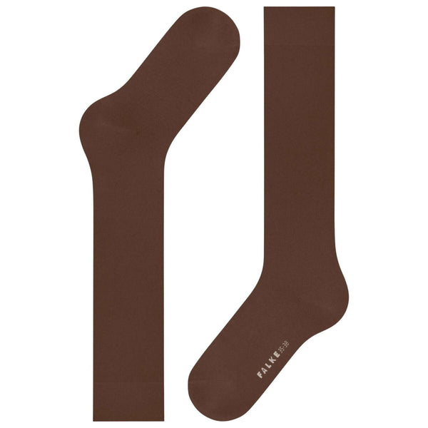 Falke Brown Cotton Touch Knee High Socks