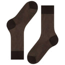 Falke Brown Fine Shadow Socks