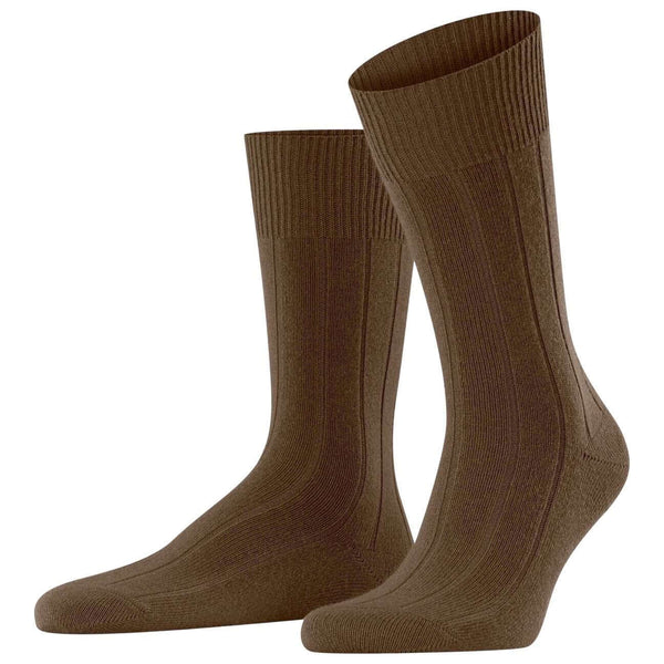 Falke Brown Lhasa Rib Socks