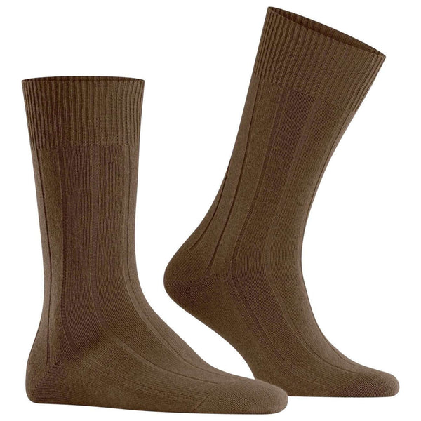 Falke Brown Lhasa Rib Socks