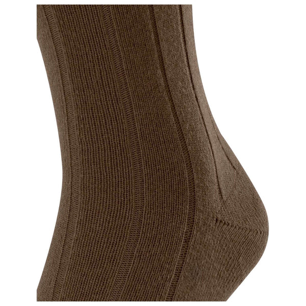 Falke Brown Lhasa Rib Socks