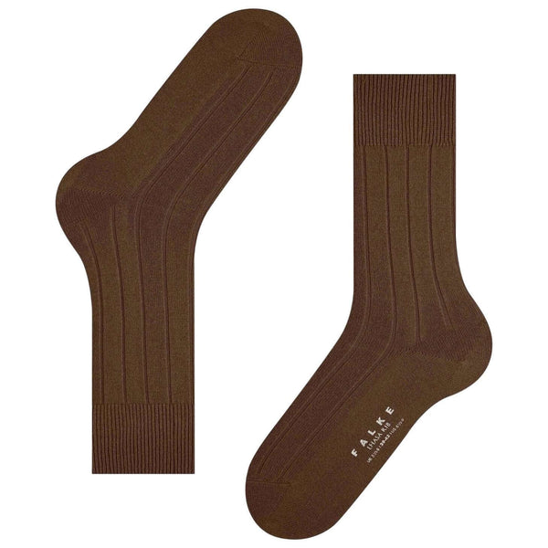 Falke Brown Lhasa Rib Socks