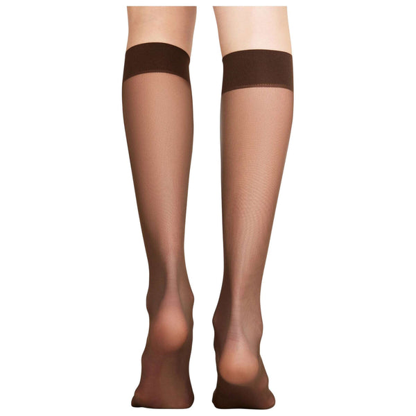 Falke Brown Matt Deluxe 20 Denier Knee High Socks