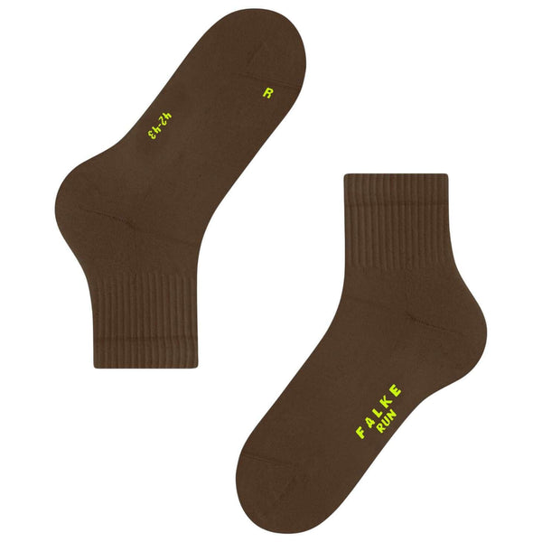 Falke Brown Run Rib Short Socks